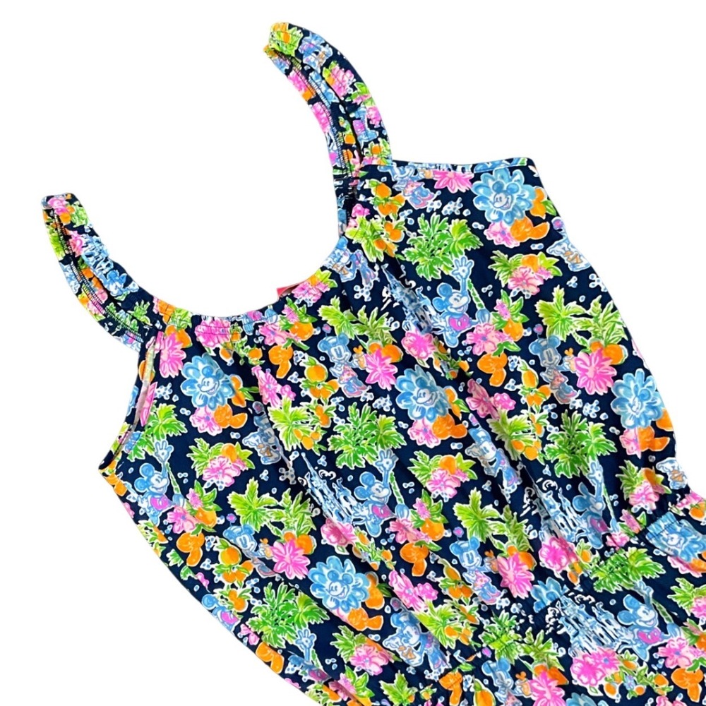 Lilly Pulitzer x Disney Loro Romper Mickey Minnie Floral Skort Cotton Size M NWT - Picture 10 of 11
